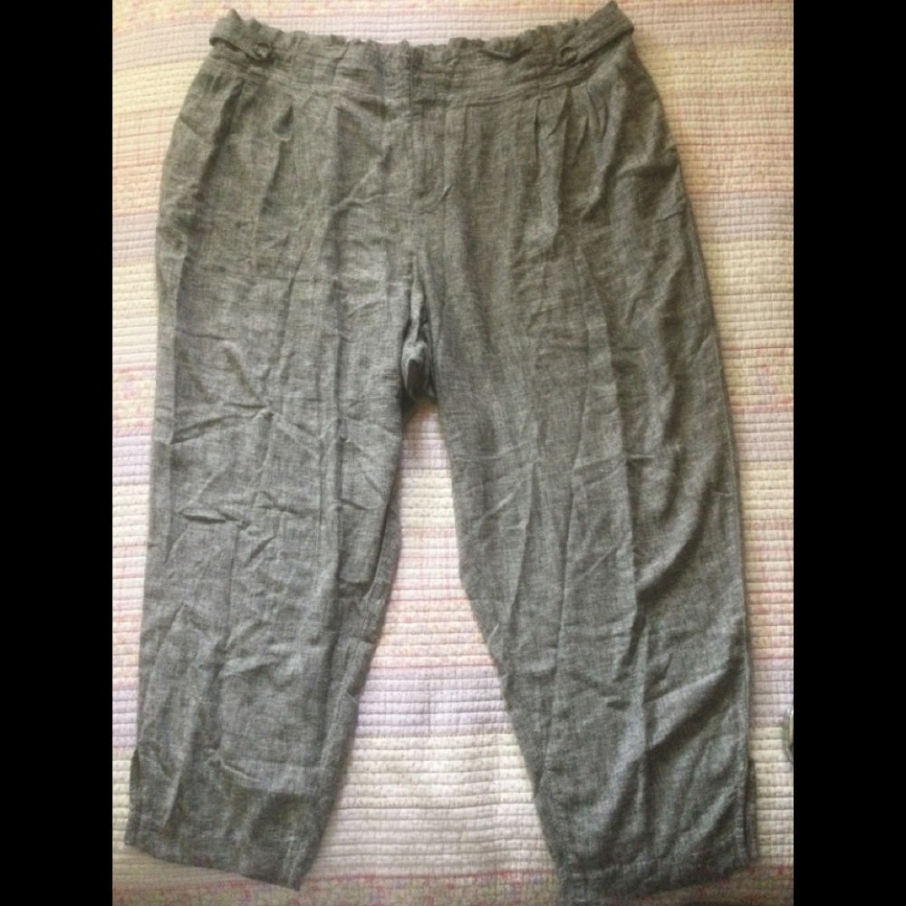 NWOT linen blend pants size 24